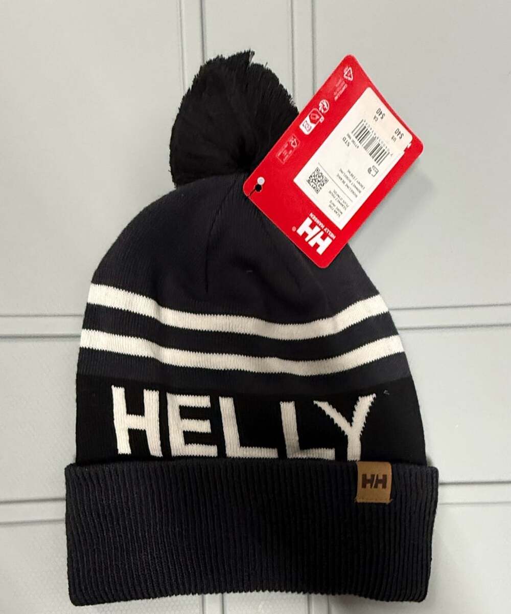 Helly Hansen Ridgeline Pom Beanie Black White